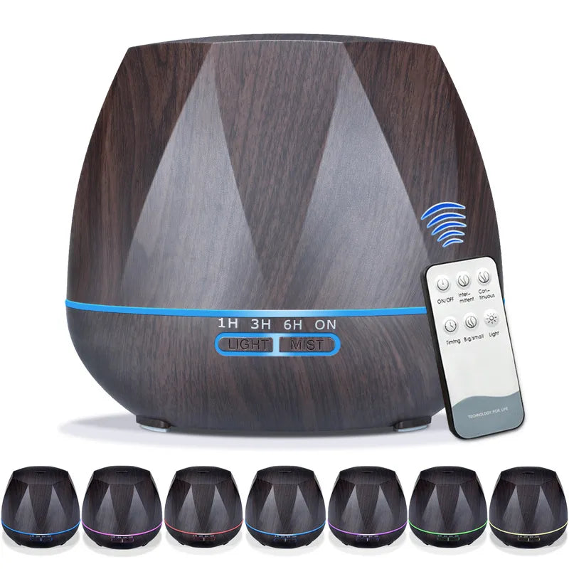 550ml Air Humidifier Essential Oil Diffuser Ultrasonic Cool Mist Humidifier LED Night Light for Office Home Bedroom Living Room