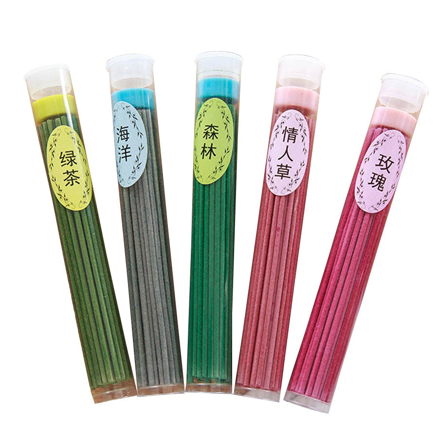 New 50 Sticks Incense Burner Fragrance Spices Natural Aroma Sandalwood Air Freshener