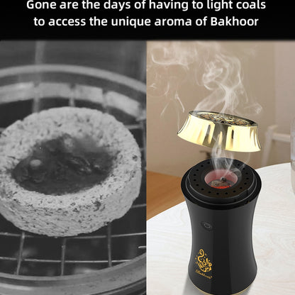 2023 New Bukhoor Burner Portable Electric Dukhoon Arabian Censer Rechargable Car Incense